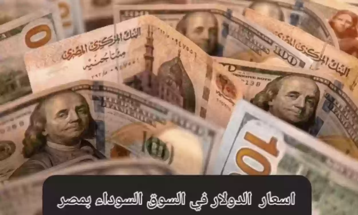 سعر صرف الدولار أمام الجنيه المصري في السوق السوداء